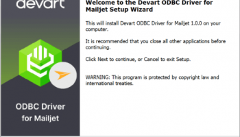Mailjet ODBC Driver by Devart screenshot