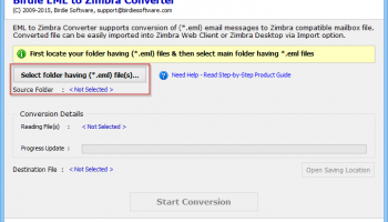 Windows Live Mail to Zimbra screenshot