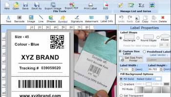 Retail Barcode Labels Software screenshot