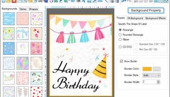 Birthday Cards Designing Software screenshot