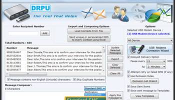 SMS Text Messaging Software screenshot
