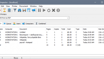 Print Inspector screenshot
