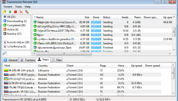 Transmission Remote GUI screenshot