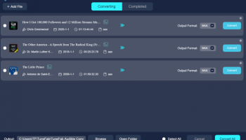 MuConvert Audible Converter screenshot