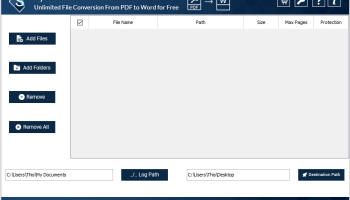 Sysinfo PDF to Word Converter screenshot