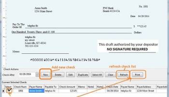 ezCheckDraft screenshot