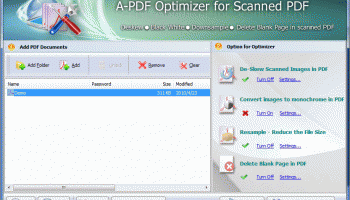 A-PDF Scan Optimizer screenshot