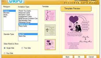 Wedding Cards Designing Program screenshot