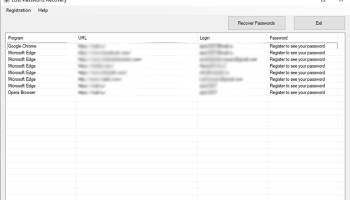 LPR Lost Password Recovery screenshot