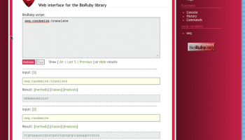 BioRuby screenshot