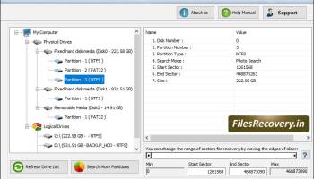 Digital Pictures Recovery Tool screenshot
