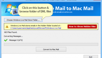 Convert EML to MBOX screenshot