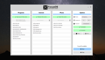 FocusOS Blocker for Webpages, Apps, Call screenshot
