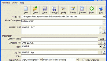 Import Wizard screenshot
