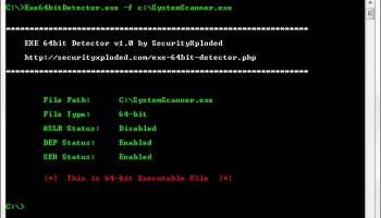 Exe 64bit Detector screenshot