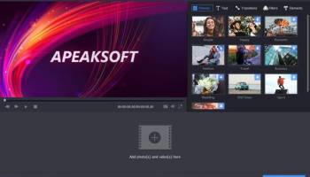 Apeaksoft Slideshow Maker screenshot