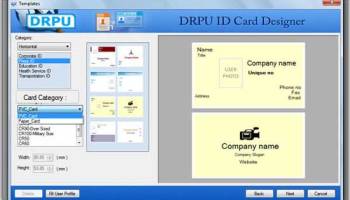 Company ID Badges screenshot