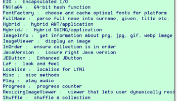 Common JDK 1.8+ Utility classes screenshot