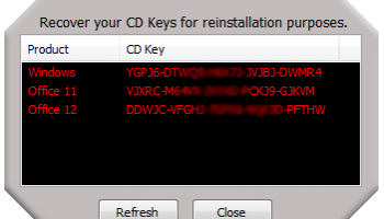 CD Key Seizer screenshot
