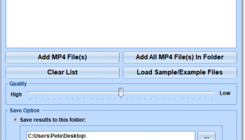 Compress Multiple MP4 Files Software screenshot