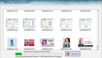 Memory Card Files Undelete screenshot