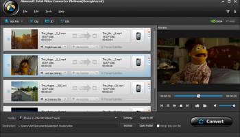 Aiseesoft Total Video Converter Platinum screenshot