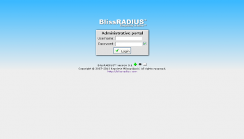 BlissRADIUS screenshot