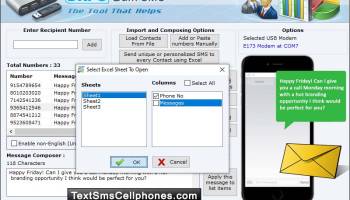 USB Modem Text SMS Software screenshot
