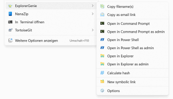 ExplorerGenie screenshot