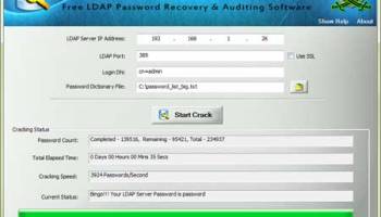 LDAP Password Kracker screenshot