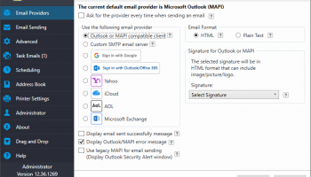 Print2Email Server screenshot