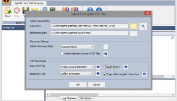 SysinfoTools OST Recovery screenshot