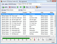 Audio CD Burner Studio screenshot