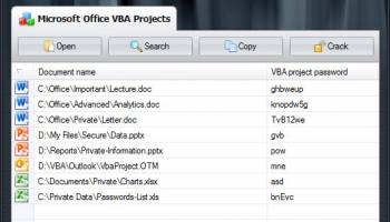 VBA Password Recovery Lastic screenshot