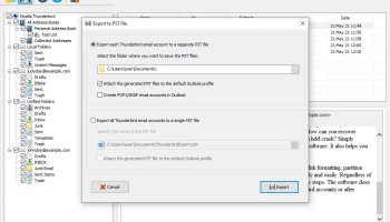 Expert Thunderbird To Outlook Converter screenshot