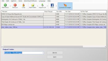 Convert Excel to Images 4dots screenshot