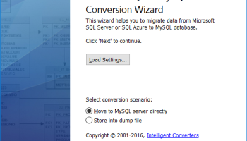 MSSQL to MySQL screenshot