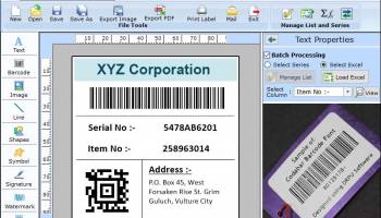Business Barcode Software screenshot