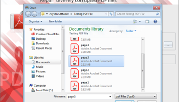 Aryson PDF Recovery screenshot