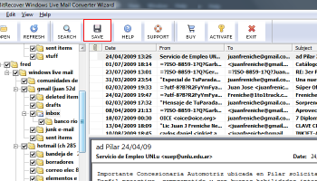 Transfer EML files to Outlook 2013 screenshot