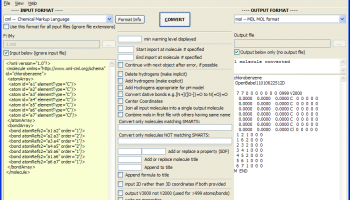 OpenBabelGUI screenshot