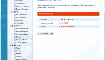 Auslogics Registry Cleaner screenshot