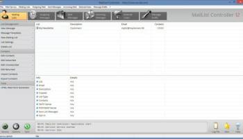 Arclab MailList Controller screenshot