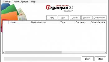 Organyze 3.1 BACKUP screenshot