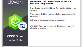 Devart ODBC Driver for NetSuite screenshot