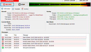 RADIO Logger Pro screenshot