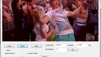 Audio Pitch Directshow filter SDK screenshot
