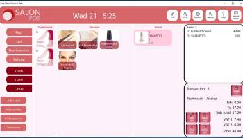 Free Salon Point of Sale screenshot