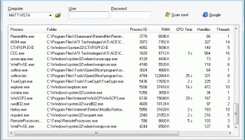 Remote Process Viewer screenshot