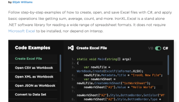 C# Open Excel File and Write to Excel screenshot